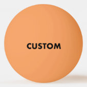 Custom Personalisiert DREI STERNE ORANGE Tischtenn Tischtennisball (Rückseite)