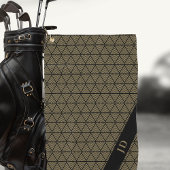 Custom Personalisiert Elegante Golfer Mit Monogram Golfhandtuch