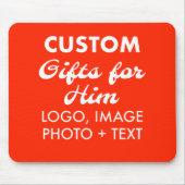 Custom Personalisiert Ferrari Red Mouse Pad Mousepad (Vorne)