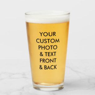 Custom Personalisiert FOTO BIER GLASS 16oz; 1 PINT Glas