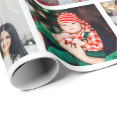 Custom Personalisiert Foto Collage Weihnachten Geschenkpapier (Rolleneckpunkt)