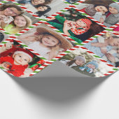 Custom Personalisiert Foto Collage Weihnachten Geschenkpapier (Ecke)