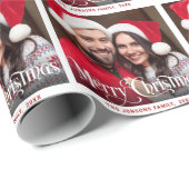Custom Personalisiert Foto Collage Weihnachten Geschenkpapier (Rolleneckpunkt)