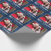 Custom Personalisiert Foto Collage Weihnachten Geschenkpapier (Ecke)