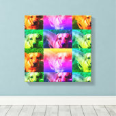 Custom Personalisiert Foto Pop Art Leinwand (Insitu (Holzboden))