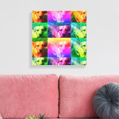 Custom Personalisiert Foto Pop Art Leinwand (Insitu (Wohnzimmer))