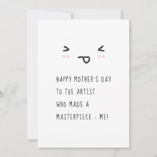Custom Personalisiert Funny Happy Mütter Day Cards Einladung