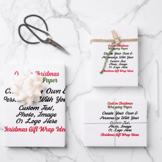 Custom Personalisiert Gift Wrap, Custom Birthday Geschenkpapier Set (Vorderseite)