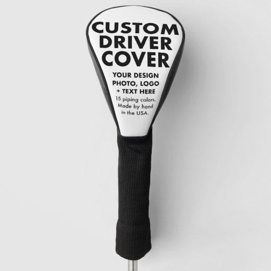 Custom Personalisiert Golf Driver Club Head Cover Headcover (Vorderseite)