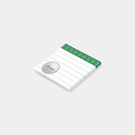 Custom Personalisiert Golf Post It Notes Geschenk Post-it Klebezettel (angewinkelt)