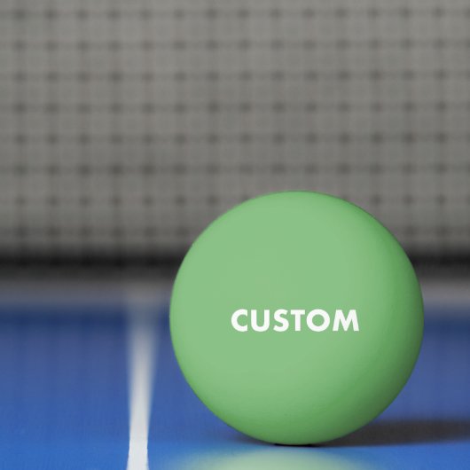 Custom Personalisiert GREEN Tischtennis Tischtennisball (Netto)