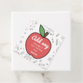 CUSTOM Personalisiert Happy Niedlich Apple mit Sch Geschenkanhänger (Beispiel)