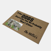 Custom Personalisiert House Door Mat Geschenk Hund Fußmatte (Schrägansicht)