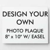 Custom Personalisiert Large 10" x 8" Foto Plaque Fotoplatte (Vorderseite)