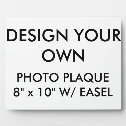 Custom Personalisiert Large 10" x 8" Foto Plaque Fotoplatte (Vorderseite)