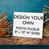 Custom Personalisiert Large 10" x 8" Foto Plaque Fotoplatte (Seite)