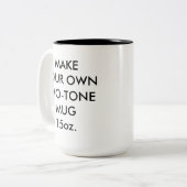 Custom Personalisiert Large 15oz Black Two-Tone Ta Zweifarbige Tasse (Vorderseite Links)