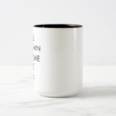 Custom Personalisiert Large 15oz Black Two-Tone Ta Zweifarbige Tasse (Mittel)