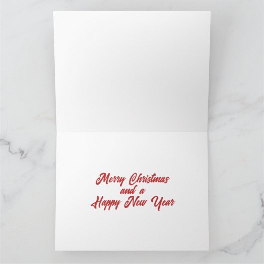 Custom Personalisiert LARGE 8.5"x11" CHRISTMAS CAR Karte (Innenseite)