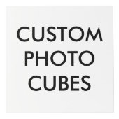 Custom Personalisiert Large 8" Foto Cube Würfel (Rechts)