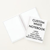 Custom Personalisiert Large BLANK SKETCH Notebook Notizblock (Innenseite)