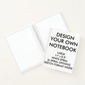 Custom Personalisiert Large BLANK SKETCH Notebook Notizblock (Innenseite)