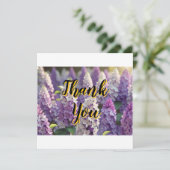Custom Personalisiert Lila Lilac Vielen Dank Karte (Stehend Vorderseite)