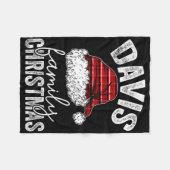 Custom Personalisiert Matching Family Christmas Da Fleecedecke (Vorderseite (Horizontal))
