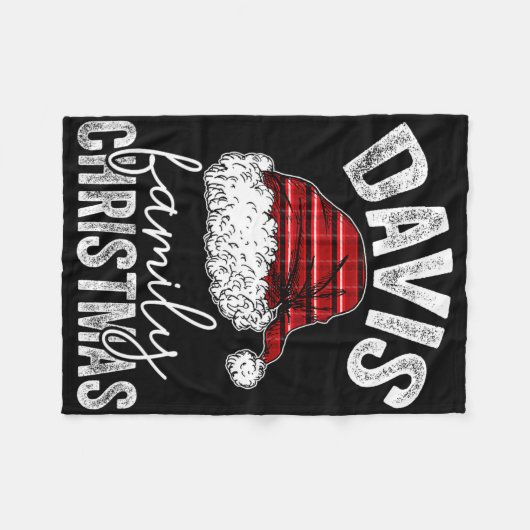 Custom Personalisiert Matching Family Christmas Da Fleecedecke (Vorderseite (Horizontal))