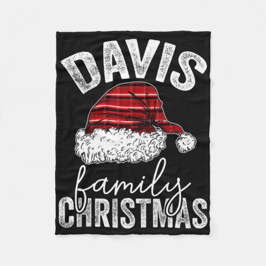 Custom Personalisiert Matching Family Christmas Da Fleecedecke (Vorderseite)