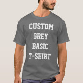Custom Personalisiert Men BASIC DARK GRAY T - SHIR T-Shirt (Vorderseite)