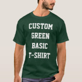 Custom Personalisiert Men BASIC DARK GREEN T - SHI T-Shirt (Vorderseite)