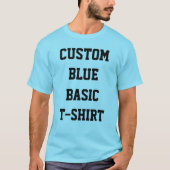 Custom Personalisiert Men BASIC LIGHT BLUE T - SHI T-Shirt (Vorderseite)