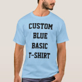 Custom Personalisiert Men BASIC PALE BLUE T - SHIR T-Shirt (Vorderseite)