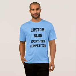 Custom Personalisiert Men BLAUE SPORT-TEK T - SHIR T-Shirt