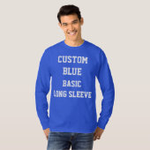 Custom Personalisiert Mens BUE LONG SLEEVE T - SHI T-Shirt (Vorne ganz)