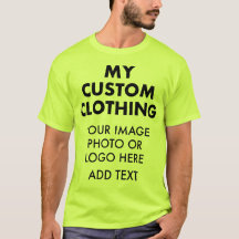 Custom Personalisiert MEN'S SICHFETY GREEN T - SHI