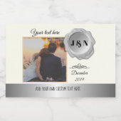 Custom Personalisiert Mini Sparkling Wine Flasche  Schaumweinetikett (Einzelnes Label)