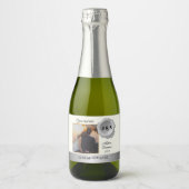 Custom Personalisiert Mini Sparkling Wine Flasche  Schaumweinetikett (Vorderseite)