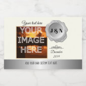 Custom Personalisiert Mini Sparkling Wine Flasche Schaumweinetikett (Einzelnes Label)