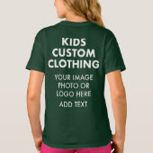 Custom Personalisiert MIRL'S T - SHIRT - WALD GRÜN (Rückseite)