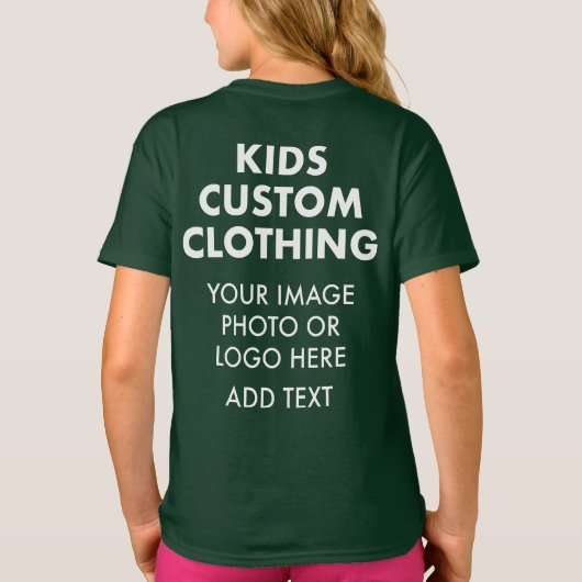 Custom Personalisiert MIRL'S T - SHIRT - WALD GRÜN (Rückseite)