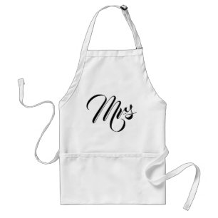 Custom Personalisiert Mr. & Mrs. Couples Pocket Schürze
