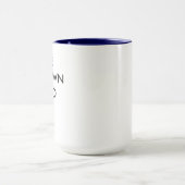 Custom Personalisiert Navy Blue Combination Tasse (Zentrum)