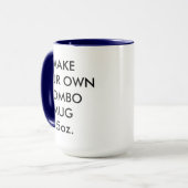 Custom Personalisiert Navy Blue Combination Tasse (Vorderseite Links)