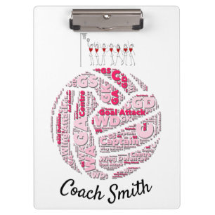 Custom Personalisiert Netball Coach Klemmbrett
