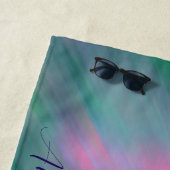Custom Personalisiert Northern Lights Bachelorette Strandtuch (Beispiel)