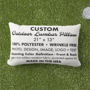 Custom personalisiert Outdoor Lumbalkissen - 21 Zo Kissen Für Draußen