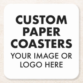 Custom personalisiert PAPER UNTERSETZER (6 SQUARE)