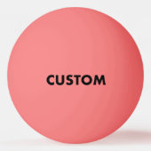 Custom Personalisiert PINK Tischtennis Tischtennisball (Rückseite)